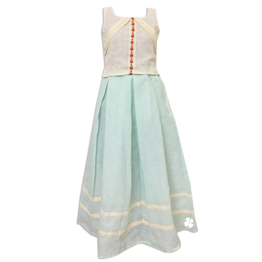 Embroidery skirt and top