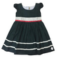 Green fit and flare frock