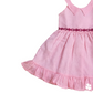 Pink floral embroidery frock
