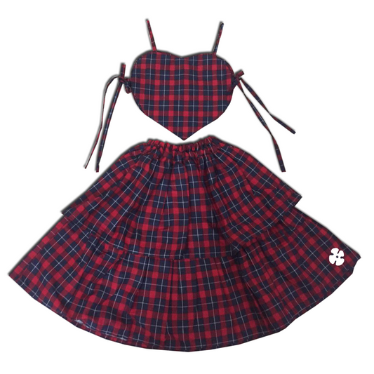 Tie top and half skirt