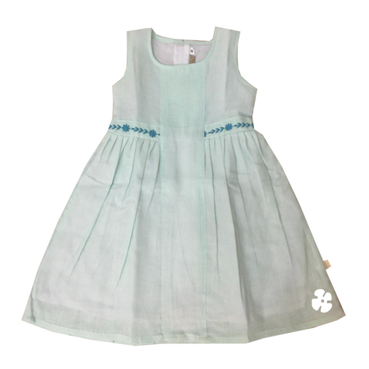 floral embroidery frock