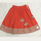 Simple skirt and top with brocade
