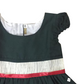 Green fit and flare frock