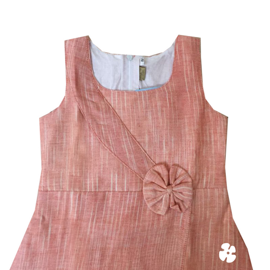 Orange A-line frock