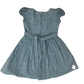 Cross tuck collar fit and flare frock