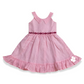 Pink floral embroidery frock